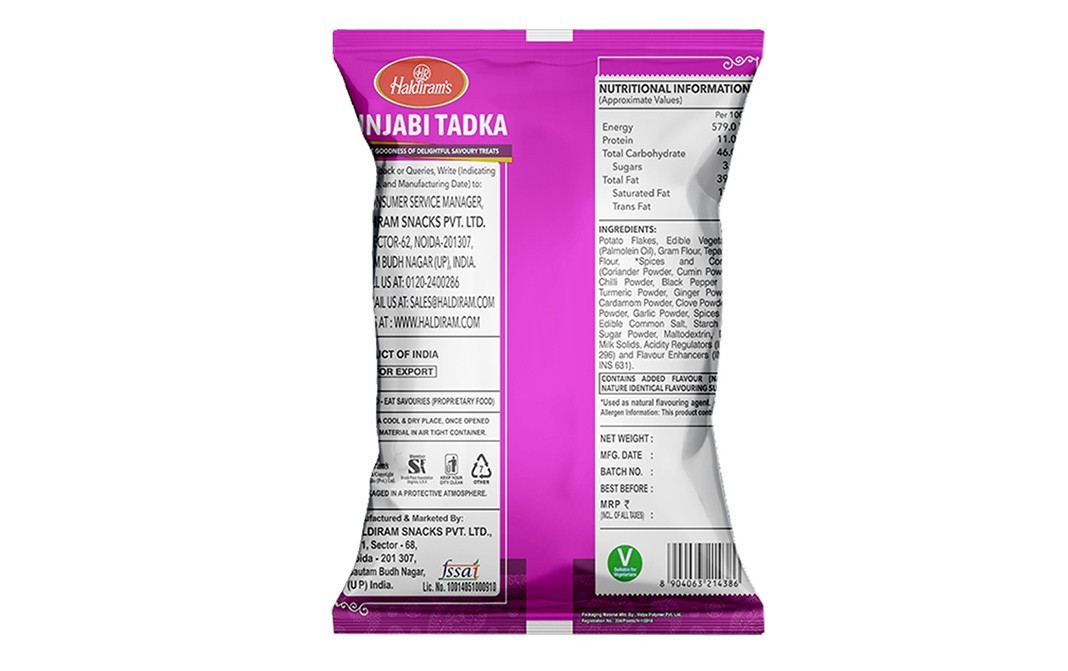 Haldiram's Punjabi Tadka    Pack  220 grams